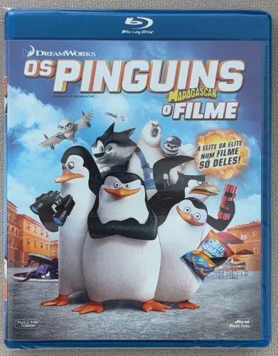 BLU-RAY OS PINGUINS DE MADAGASCAR O FILME (ORIGINAL E LACRADO)