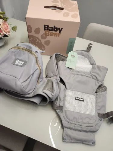 Canguru para Bebê Baby Bear Carregador de Colo Seguro Apoio Ergonômico 12 em 1
