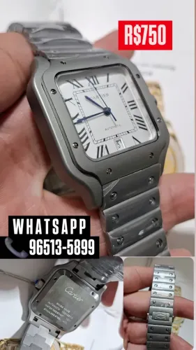 Relógio CARTIER EM TITÂNIO AUTOMÁTICO  - ENTREGAMOS 