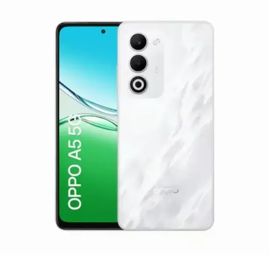 Smartphone OPPO A5 5G Tela 6.67" 256GB 8GB RAM Câmera 50MP Branco