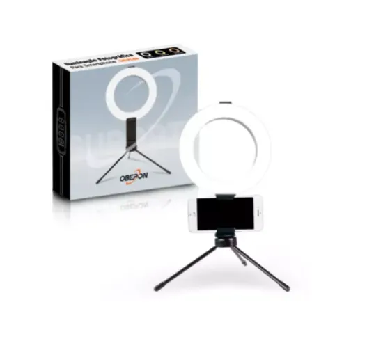 Ring Light Profissional para Celular 14cm Led 7.4W OBERON (Entrego)