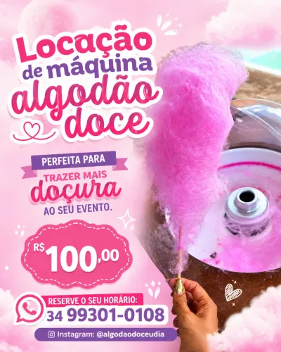 Locação Máquina de Algodão Doce