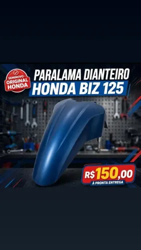 Paralama dianteiro honda biz 125 - original-seminovo 