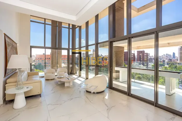 Apartamento duplex alto padrão, Batel, 4 suítes, 473 m² privativos, ensolarado, 6 vagas