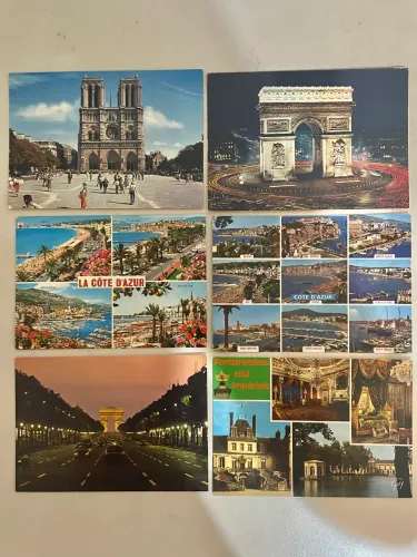 Cartões Postais Italia - França - Europa - Lote