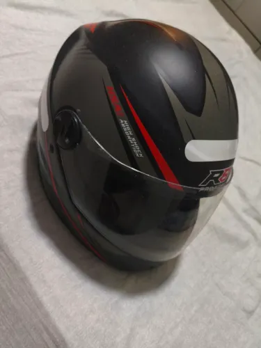 Capacete Fechado Pro Tork R8 Preto/Vermelho - Tamanho 58