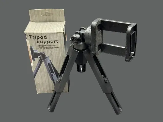 Suporte Tripé de Mesa para Celular - Compacto e Resistente