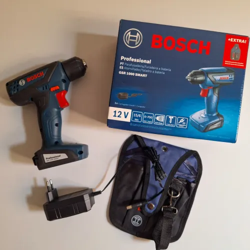 Parafusadeira e Furadeira Bosch GSR 1000 Smart 12V - ORIGINAL BOSCH - 2 ANOS DE GARANTIA
