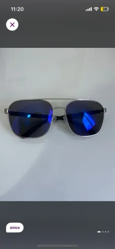 óculos de sol espelhado azul estilo aviador