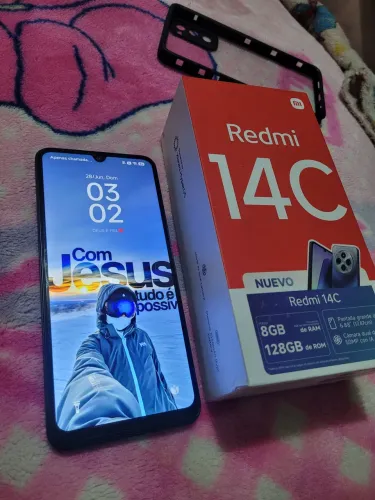 Xiaomi Redmi 14C 128GB 8GB RAM Expansível Completo na Caixa