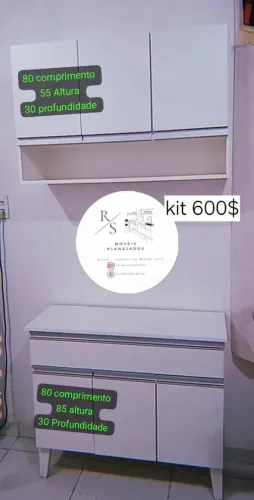 Kit Cozinha 100% MDF Instalação e Entrega Grátis