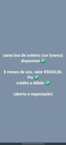 CAMA BOX DE SOLTEIRO 