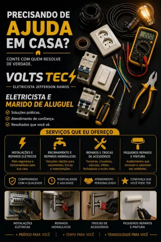 Eletricista e Marido de aluguel Niterói 