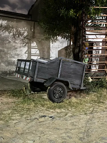 Vendo carrocinha 1 eixo s/placa aceito cartão