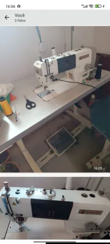 Máquina industrial reta