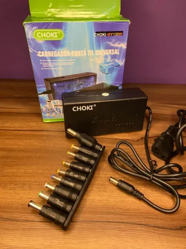 CARREGADOR NOTEBOOK UNIVERSAL 9 CONECTORES