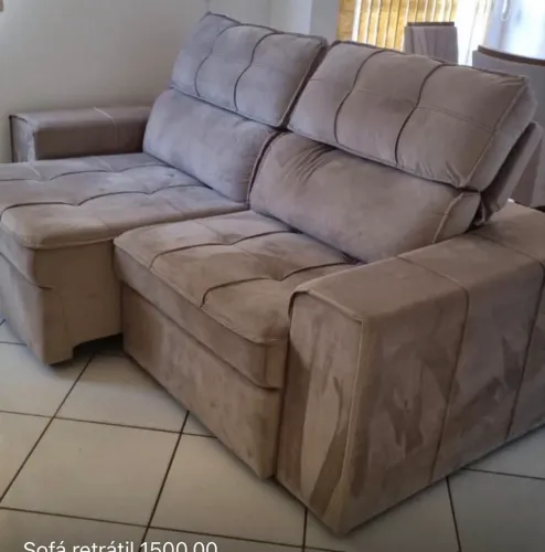 Sofá retrátil, reclinável seminovo 