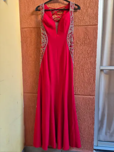 Vestido festa vermelho tamanho P