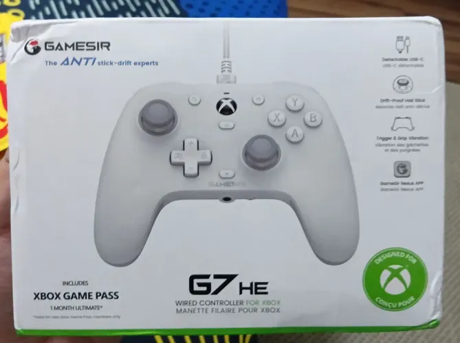 Gamesir G7 HE Hall Effect NOVO, com fio, licenciado para Xbox One e Series - Sem Gamepass