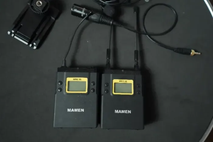 Microfone Lapela Mamen Wmic-01 Sistema Wireless