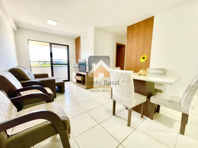 Apartamento no Barro Duro c/ 2 quartos, suíte, varanda e ótima estrutura p/ lazer!!!