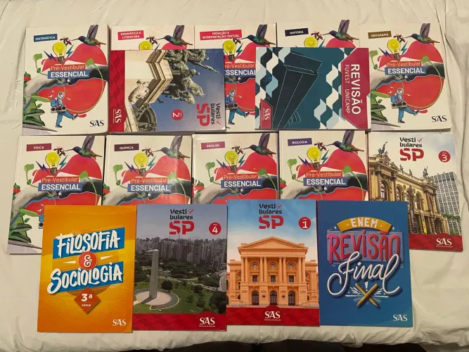 Livros Pré-Vestibular SAS