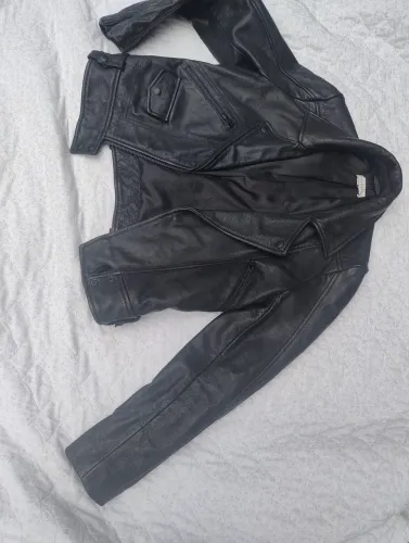 Chaqueta couro legítimo feminina M