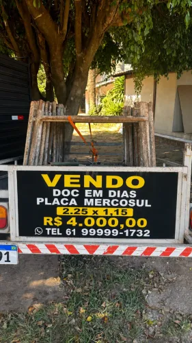 Reboque emplacado somente venda