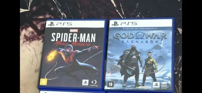 Lote de jogos PS5 - God of War Ragnarok + Spider