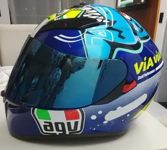 Capacete AGV Corsa Misano Tam 57 (MS) + Viseira Espelhada