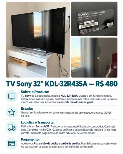 TV Sony 32? KDL-32R435A 