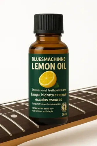 Óleo de Limão 20ml para Hidratar Escala Escura Violão Guitarra Baixo