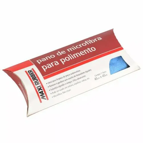 Flanela Microfibra Polimento Automotivo Maxi Rubber 40x40cm