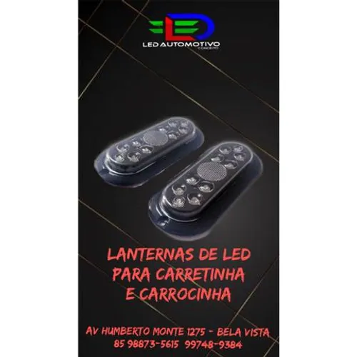 Lanterna de Led Carrocinha e carretinha 12v