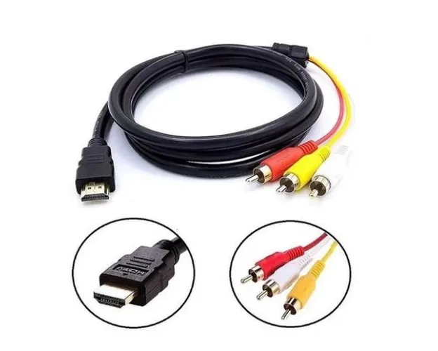 Cabo Adaptador Hdmi Para Rca Rca Apenas para Conversor Digital