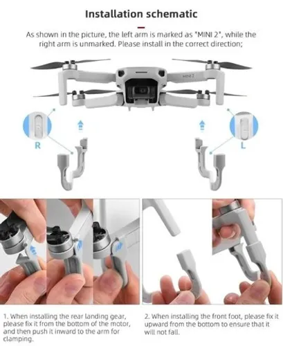 Dji Protetor De Extensor De Trem De Pouso Para Mavic Mini 2   Arduino Automação COD-CP635 