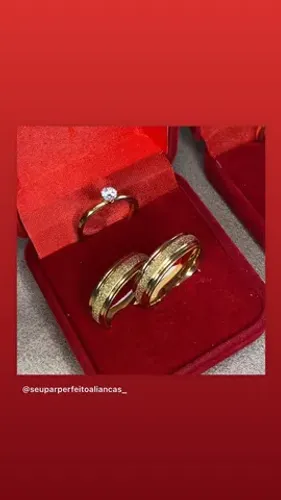 Alianças para pedido de namoro e casamento ?