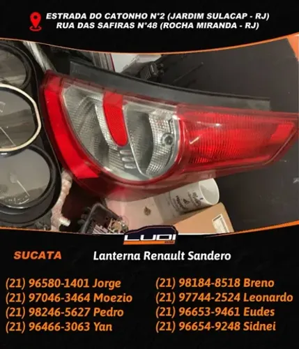 Lanterna Renault Sandero