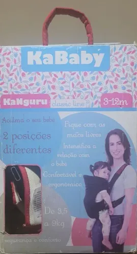 Kanguru Bebê KaBaby - 3-12 meses - Novo