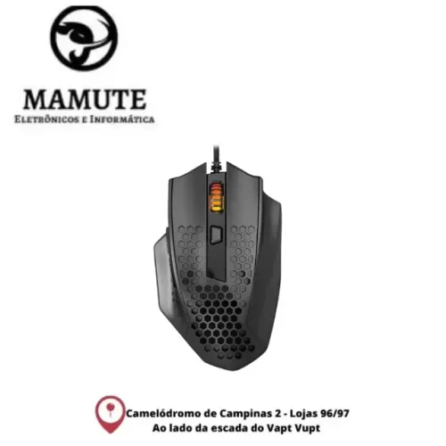 Mouse Gamer Redragon Bomber M722 Rgb Preto 12400dpi