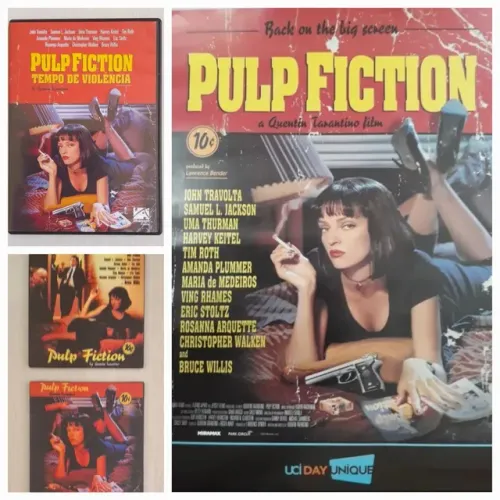 Pulp Fiction Kit combo Leia Anúncio Tempo de Violência Quentin Tarantino