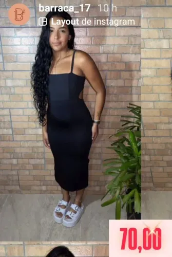 Vestido midi nunca usado.