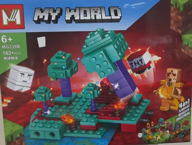 lego minecraft my world mg339b go-zp0314 26x22cm-162pçs