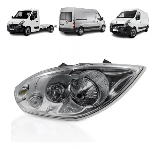 Farol Renault Master 2014 A 2021 Lado Direito - 260108490r