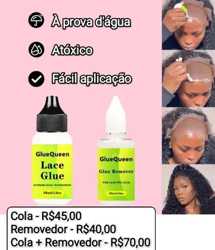 Cola para lace e removedor 