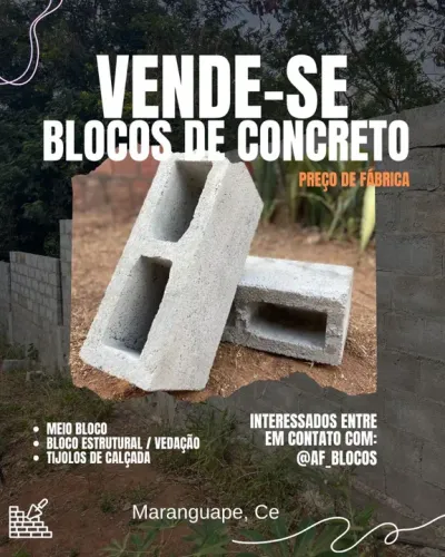 blocos de 14,9 meio bloco e calçada.qualidade e custo-beneficio .