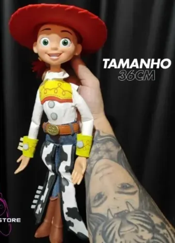 Boneca Jessie de pano NOVA tag Woody buzz rex slinky Barbie zurg bala no alvo