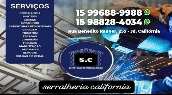 Serralheiro a domicílio fabricação reformas etc