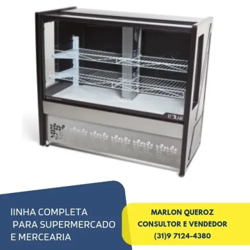 Balcão de Tortas 1,25M Polar 127/220v Novo