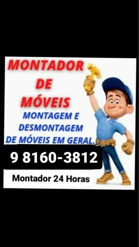 Montador de Móveis disponível 24horas / Montador